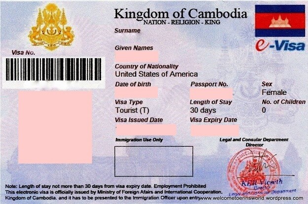 Cambodia Visa Online