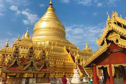 Shwezigon Pagoda - luxury tours of myanmar