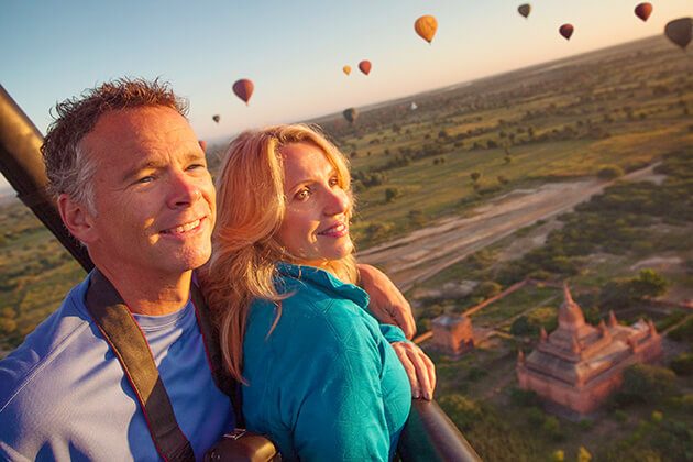 hot-air balloon - luxury tours to myanmar